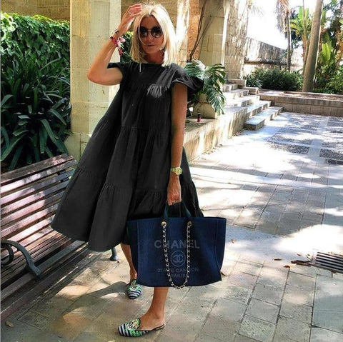 Women's Sweet Holiday A- line Dress M300179