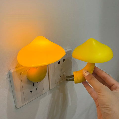 Veilleuse LED créative en forme de champignon à brancher m3331177