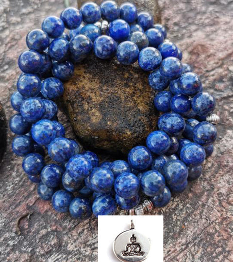 108 powder crystal bracelets, necklace lotus pendant bracelet Buddha bead necklace m3331299