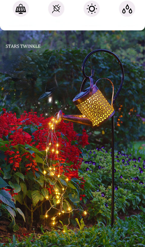 Lampe de jardin solaire en fer M3331149