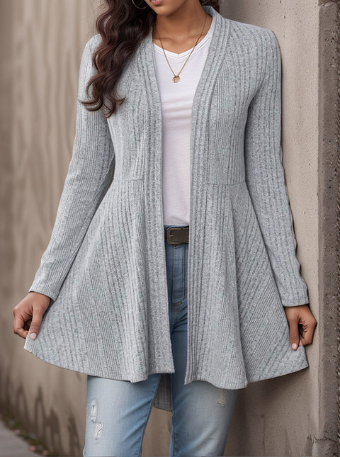 Women's pit strip polished cardigan casual top m302601
