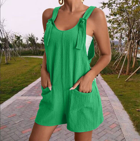 Combinaison short à bretelles tendance pour femme m301065 