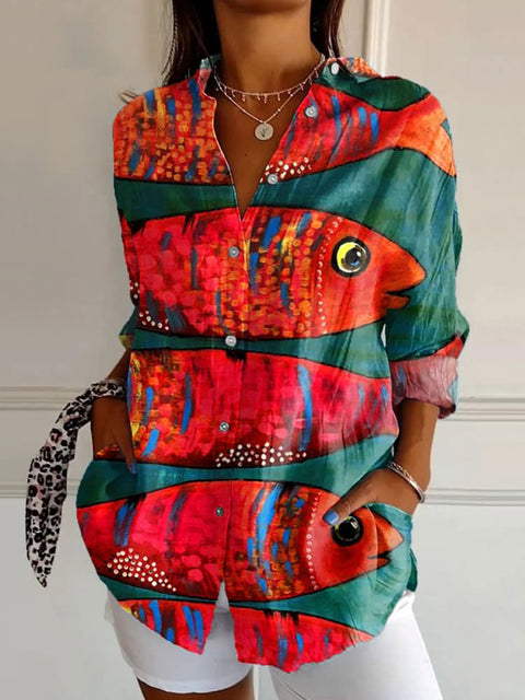 Long Sleeve Print 3D Floral Short Sleeve Pattern m301217