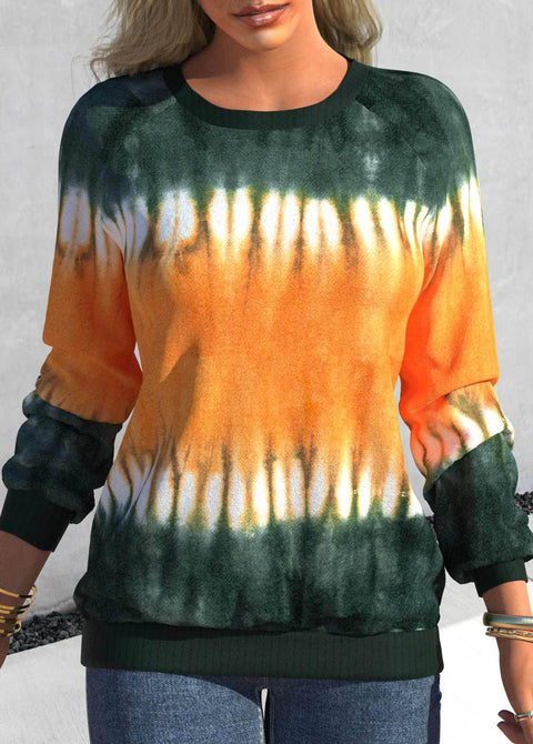 Sweat à capuche ample décontracté à manches longues et col rond raglan m300041 