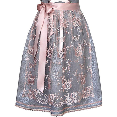 Oktoberfest women's skirt square neck waist strap lace apron m300483