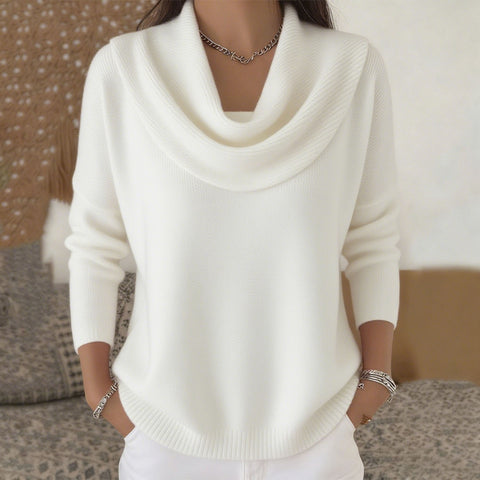 Autumn and winter new solid color long-sleeved top sweater m302155-1