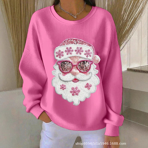 Autumn and winter top women's crew neck sweater m302181