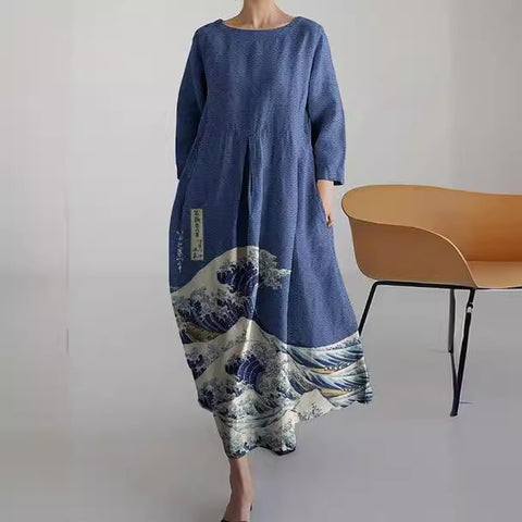 Crew neck sweet women's dress new dress m301069