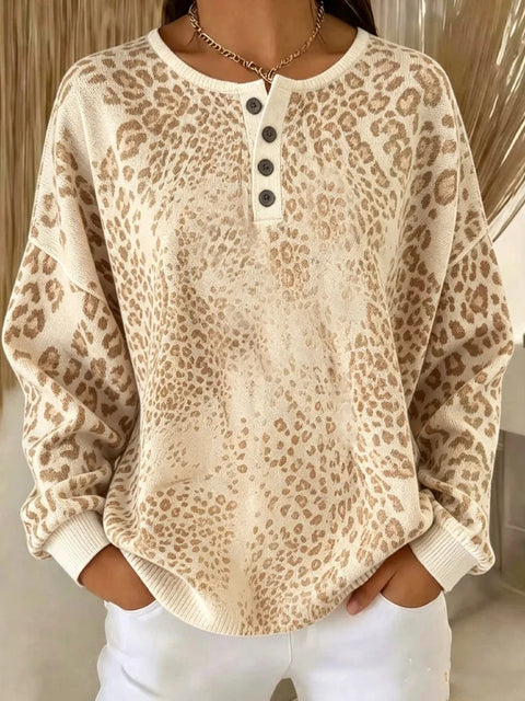 D digital printing 4-button women's sweatshirt ff303280
