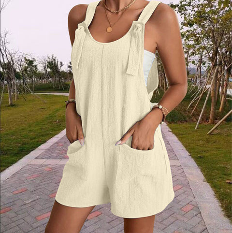 Combinaison short à bretelles tendance pour femme m301065 