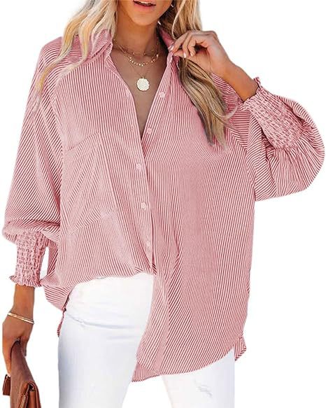 Long Sleeve Loose Shirt Casual Women's Clothing New Pocket Shirt Top m301376