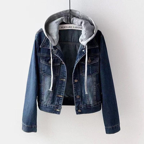 Winter velvet new cotton clothes loose Korean version denim fur collar thickened jacket women's m301671