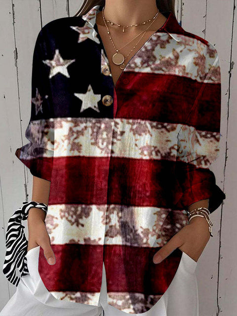 Spring and Autumn Printed Shirt m301705