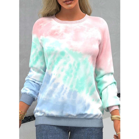 Sweat à capuche ample décontracté à manches longues et col rond raglan m300041 