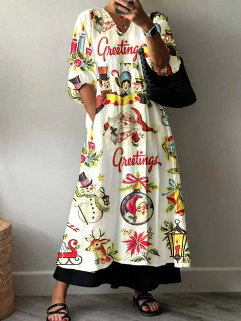 Casual women's fashion tie-dye printing V-neck medium and long jumpsuit m301302