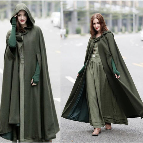 Five-color hooded shawl extended halloween cape cosplay coat m300533