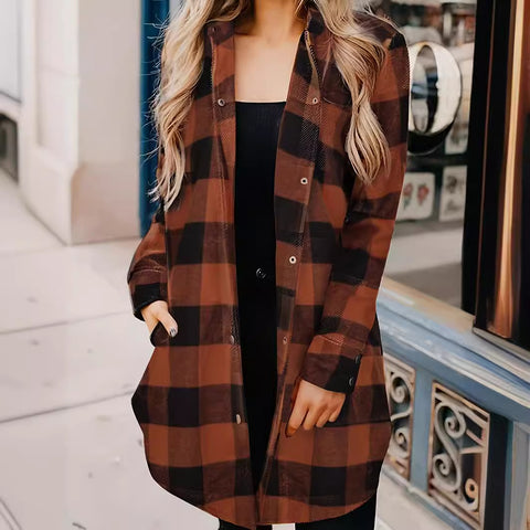 Spring new European and American striped polished button-up shirt women's m301943
