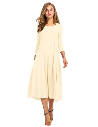 Autumn and winter dress solid color fashion big swing dress m302776