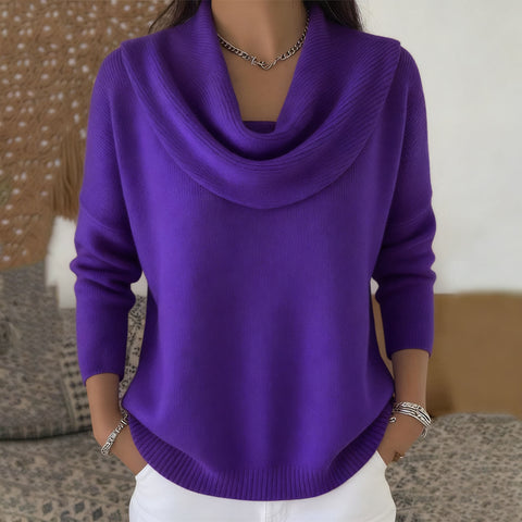 Autumn and winter new solid color long-sleeved top sweater m302155-1