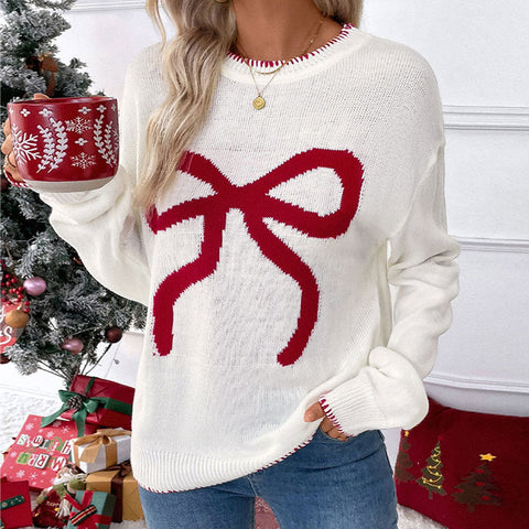Fashion loose long-sleeved crew neck sweater m300786