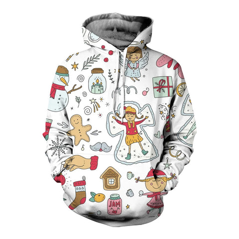 Halloween series 3D printed men's casual sports large size hoodie m301740