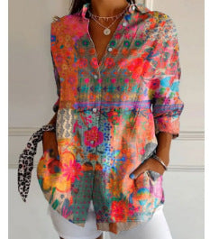 Seven sleeve shirt animal print 3D shirt m301214