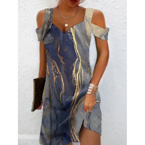New Printed Elegant Dress M300194