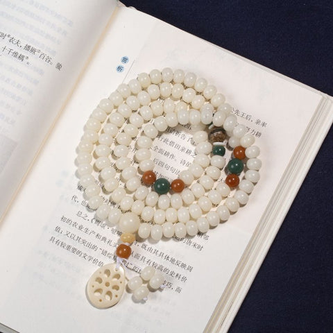 Bracelet Dunhuang Wentian 108 perles de chapelet Bodhi de première classe, trésor national, bracelet de perles de Bouddha m3331307