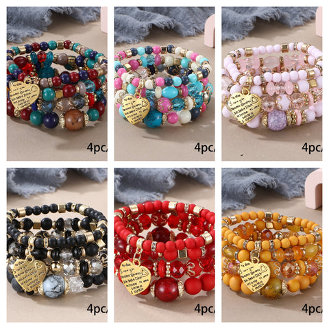 New Bohemian Bracelet Creative Tassel Multi-layer Beaded Bracelet m3331286