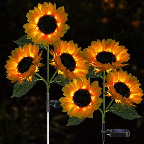 LED Solar Sonnenblumen Lampenkette Sonnenblume m3331168
