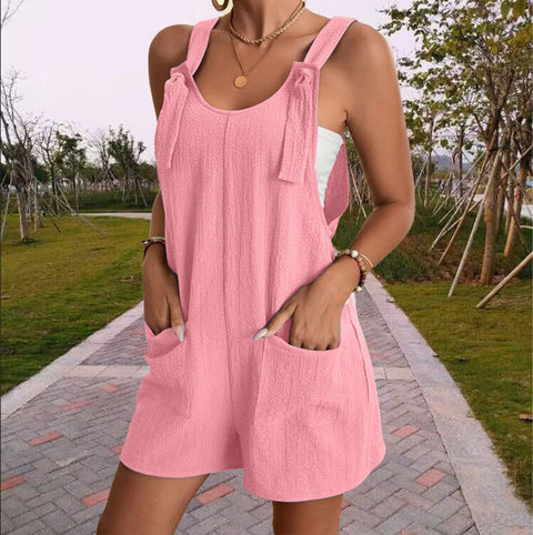 Combinaison short à bretelles tendance pour femme m301065 