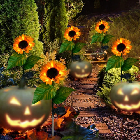 LED Solar Sonnenblumen Lampenkette Sonnenblume m3331168
