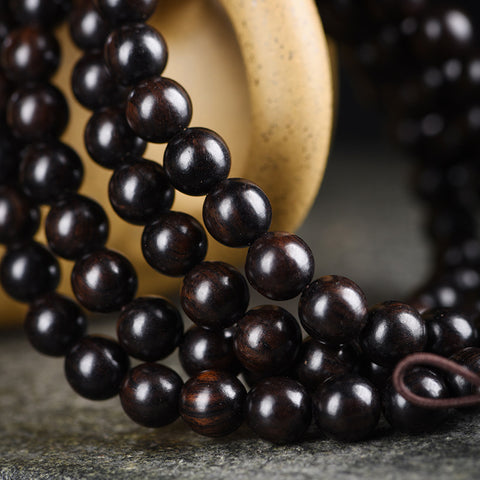 Ebony red sandalwood 108 beads bracelet wooden ebony bracelet m3331283