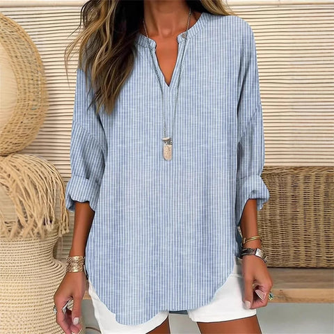 Floral simple casual temperament T-shirt long sleeve m301361-1