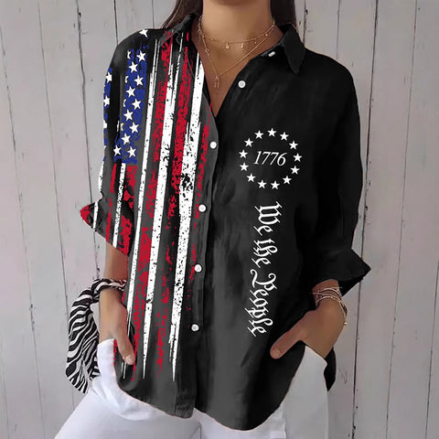 Spring and Autumn Printed Shirt m301705