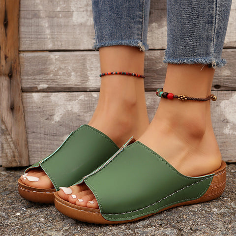 Foreign trade slope heel slippers women's thick sole sandals m3331162
