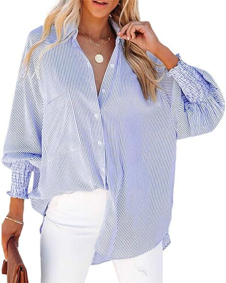 Long Sleeve Loose Shirt Casual Women's Clothing New Pocket Shirt Top m301376