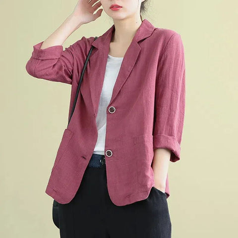 Loose literary and versatile long-sleeved casual temperament sunscreen clothes for women m302814