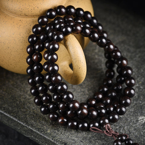 Ebony red sandalwood 108 beads bracelet wooden ebony bracelet m3331283