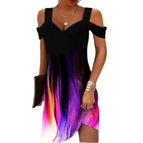 New Printed Elegant Dress M300194