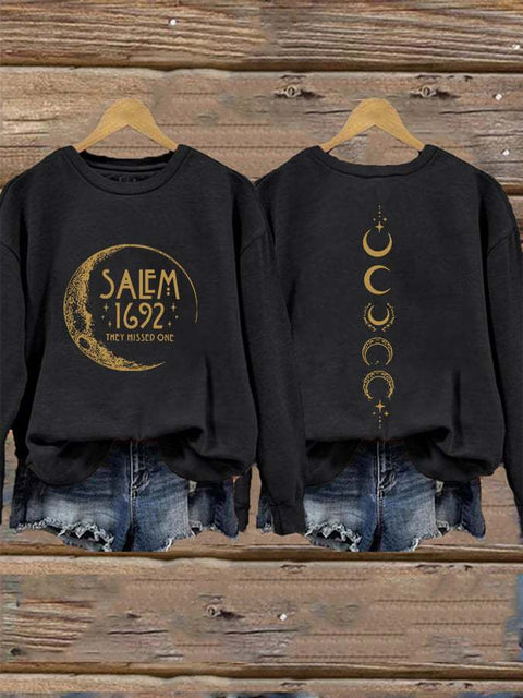 Halloween printed crew neck pullover sweater foreign trade women's clothing m301629