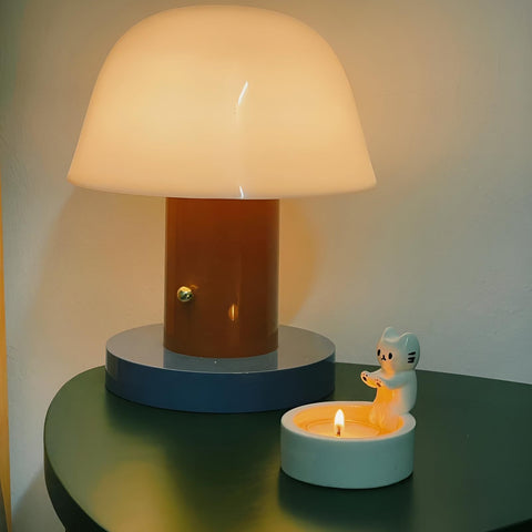 Bougeoir de chaton de dessin animé de luxe léger, décoration chauffante m3331017 