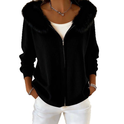 Casual Christmas Hooded Sweater Cardigan Sweater m302111
