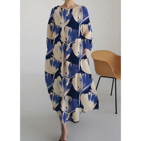 3D imitation cotton pull frame craft women's pendulum dress m301038