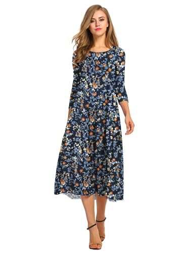 Autumn and winter dress solid color fashion big swing dress m302776