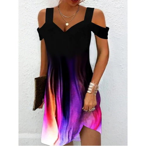 New Printed Elegant Dress M300194