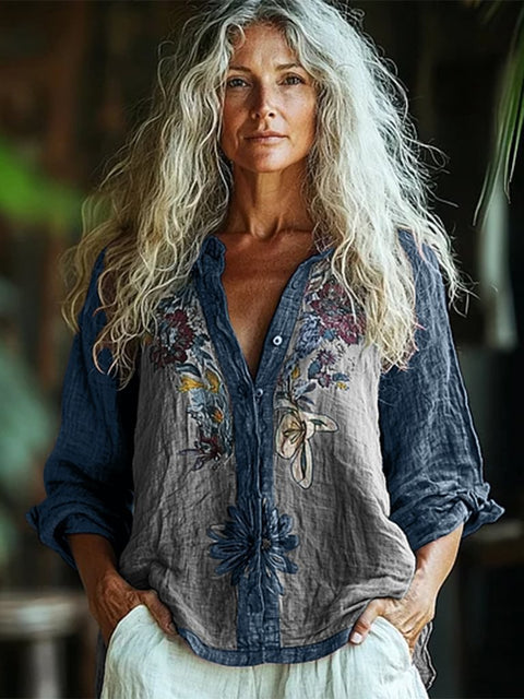 women's large size summer women's casual floral shirt women's small daisy shirt 3D printed shirt m301735