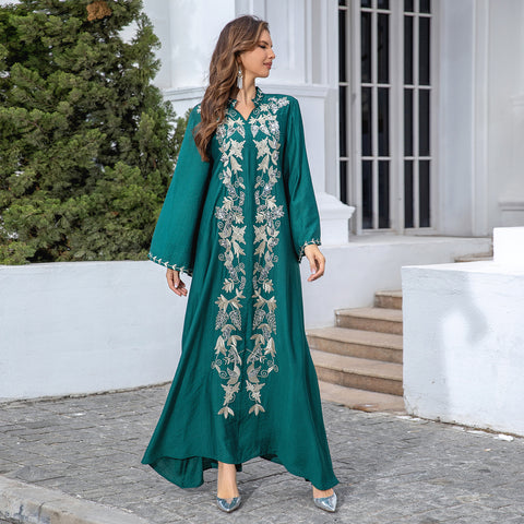 Robe de soirée brodée pour femme, Dubaï, M301179 