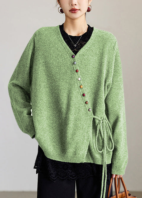 Popular cardigan wool sweater women's loose top jacket m301995