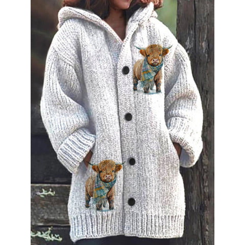 New Halloween Animal 3D Printed Casual Hooded Cloak Jacket m301664